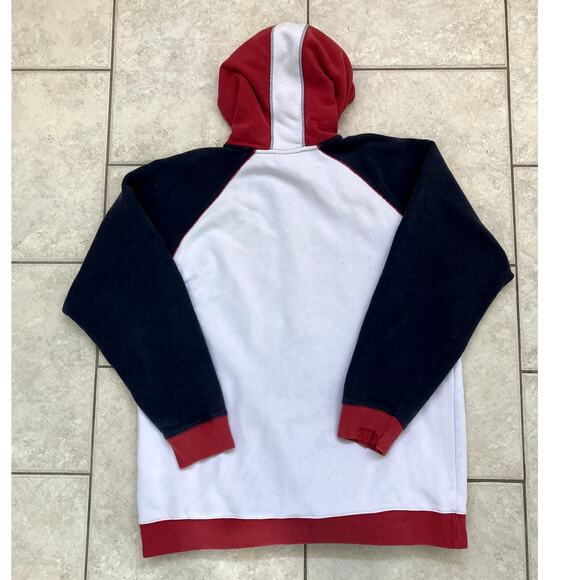 Vintage 90s Timberland Hoodie Mens XL Tall Zip Up Embroidered Urban Hip Hop - Picture 8 of 10